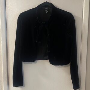 Forever 21 Black Velvet Blazer